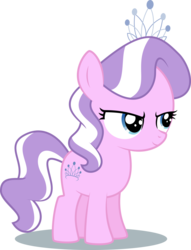Size: 1024x1341 | Tagged: safe, artist:parclytaxel, diamond tiara, earth pony, pony, g4, .svg available, female, simple background, solo, transparent background, vector