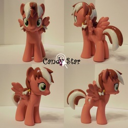 Size: 2400x2400 | Tagged: safe, artist:shearx, oc, oc only, oc:candy star, pegasus, pony, brushable, customized toy, figure, irl, photo, toy