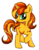 Size: 614x785 | Tagged: safe, artist:ii-art, sunset shimmer, pony, unicorn, g4, digital art, faic, female, mare, raised hoof, smirk, solo, twiface