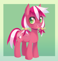 Size: 900x941 | Tagged: safe, artist:pekou, oc, oc only, oc:candy star, pegasus, pony, passepartout, solo