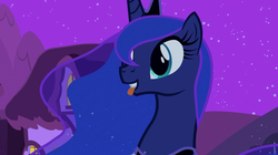 Size: 954x534 | Tagged: safe, screencap, princess luna, pony, g4, luna eclipsed, :p, dat face, female, mare, silly, silly pony, solo, tongue out