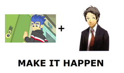 Size: 1337x796 | Tagged: safe, screencap, flash sentry, human, equestria girls, g4, my little pony equestria girls, adachi tohru, brad, exploitable meme, make it happen, meme, meta, persona, persona 4