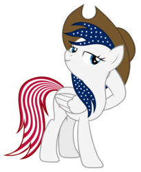 Size: 4500x5500 | Tagged: safe, artist:energyfrost, oc, oc only, pony, absurd resolution, hat, nation ponies, ponified, simple background, solo, transparent background, united states, vector
