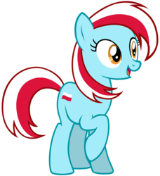 Size: 6650x7300 | Tagged: safe, artist:energyfrost, oc, oc only, oc:martha, pony, absurd resolution, nation ponies, poland, ponified, simple background, solo, transparent background, vector