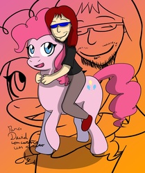 Size: 967x1154 | Tagged: safe, artist:otakon, pinkie pie, human, g4, brony, female, male