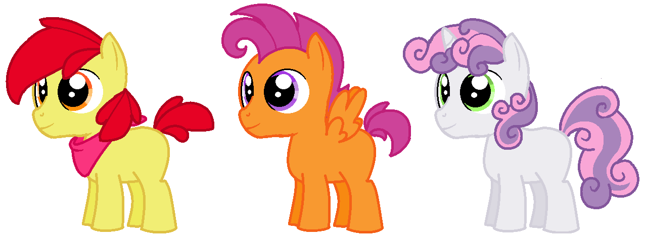 Safe Artist Itoruna The Platypus Apple Bloom Scootaloo Sweetie Belle Applebuck