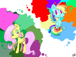 Size: 3264x2448 | Tagged: safe, artist:girlbronyandwhoivan, fluttershy, rainbow dash, g4