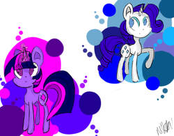 Size: 3264x2548 | Tagged: safe, artist:girlbronyandwhoivan, rarity, twilight sparkle, g4