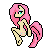 Size: 50x50 | Tagged: safe, artist:devangelus, fluttershy, anthro, semi-anthro, g4, female, icon, lowres, simple background, solo, transparent background