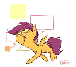 Size: 900x800 | Tagged: safe, artist:capnpea, scootaloo, g4, female, solo