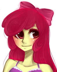 Size: 481x610 | Tagged: safe, artist:mscootaloo, apple bloom, equestria girls, g4, female, humanized, simple background, solo, transparent background