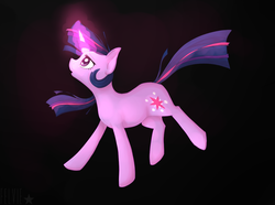 Size: 1024x761 | Tagged: safe, artist:felvie, twilight sparkle, g4, female, magic, solo