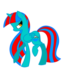 Size: 3936x4380 | Tagged: safe, artist:wolfbane-chan, oc, oc only, oc:soaring splash, alicorn, pony, alicorn oc, solo