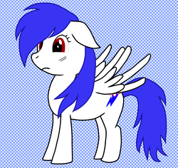 Size: 1850x1750 | Tagged: safe, artist:blacksonicshadow, oc, oc only, pegasus, pony, blue dash, donut steel, solo