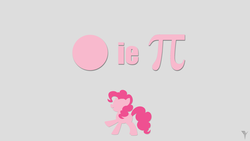 Size: 3840x2160 | Tagged: safe, artist:warmhandsincoldfog, pinkie pie, g4, pinkie pi, pun, wallpaper