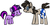 Size: 500x252 | Tagged: safe, artist:ghost, smarty pants, twilight sparkle, g4, ponified, simple background, white background