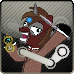 Size: 2000x2000 | Tagged: safe, artist:gray--day, animated, crossover, icon, implied death, sniper, sniper (tf2), sniperscope, solo, spy, spy (tf2), steam, steam (software), team fortress 2