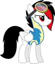 Size: 6000x6885 | Tagged: safe, artist:takeshi6888, oc, oc only, oc:killer beats, absurd resolution, simple background, solo, transparent background, vector, wonderbolts uniform