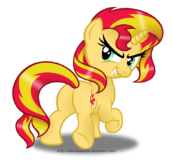 Size: 1024x994 | Tagged: safe, artist:aleximusprime, sunset shimmer, pony, unicorn, g4, butt, faic, female, looking back, plot, simple background, solo, transparent background, walking