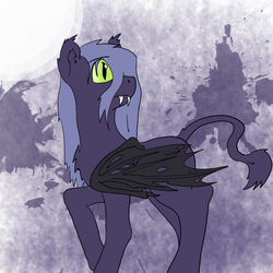 Size: 800x800 | Tagged: safe, artist:horseofpretense, oc, oc only, oc:eclipse, bat pony, pony, chest fluff, male, solo