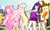 Size: 1189x720 | Tagged: safe, artist:rinxneruxd, applejack, fluttershy, pinkie pie, twilight sparkle, human, g4, humanized, mmd