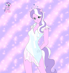 Size: 899x954 | Tagged: safe, artist:kanashiibara, diamond tiara, earth pony, anthro, g4, ambiguous facial structure, older, older diamond tiara