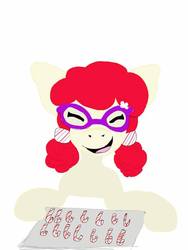 Size: 720x960 | Tagged: safe, artist:princessdemonica, twist, g4, female, glasses, peppermint, solo