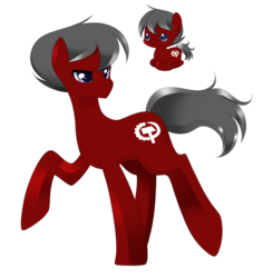 Size: 800x848 | Tagged: safe, artist:haydee, oc, oc only, earth pony, pony, age difference, colt, filly, male, simple background, solo, stallion, transparent background