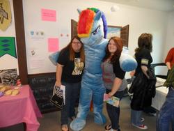 Size: 960x720 | Tagged: safe, artist:judhudson, rainbow dash, human, g4, fursuit, irl, irl human, photo