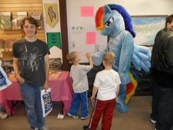 Size: 960x720 | Tagged: safe, artist:judhudson, rainbow dash, human, g4, brony, fursuit, irl, irl human, photo