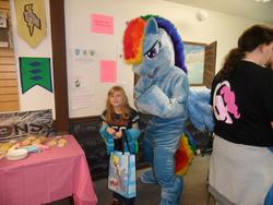 Size: 960x720 | Tagged: safe, artist:judhudson, rainbow dash, human, g4, fursuit, irl, irl human, photo, target demographic