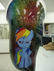 Size: 2560x3413 | Tagged: safe, rainbow dash, g4, angry, irl, photo