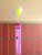 Size: 1224x1632 | Tagged: safe, pinkie pie, g4, balloon, irl, lockers, photo