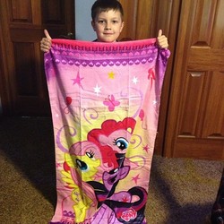 Size: 500x500 | Tagged: safe, human, brony, irl, irl human, photo, solo, towel