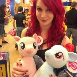 Size: 500x500 | Tagged: safe, pinkie pie, rainbow dash, human, g4, build-a-bear, irl, irl human, photo, plushie