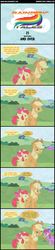 Size: 1024x4683 | Tagged: safe, artist:narflarg, apple bloom, applejack, berry punch, berryshine, rainbow dash, g4, cider, comic