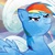 Size: 800x800 | Tagged: safe, artist:icfiye, rainbow dash, g4, female, solo