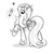 Size: 2000x2000 | Tagged: safe, artist:celine-artnsfw, princess cadance, g4, female, microphone, monochrome, sketch, solo