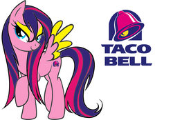 Size: 3892x2710 | Tagged: safe, artist:theprincessetutu, pony, ponified, solo, taco bell, wet mane