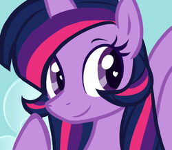 Size: 640x555 | Tagged: safe, artist:marytheechidna, twilight sparkle, alicorn, pony, g4, alternate hairstyle, female, heart eyes, solo, twilight sparkle (alicorn), wingding eyes