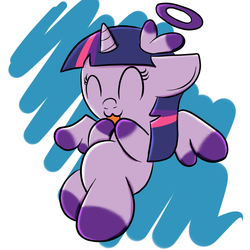 Size: 800x800 | Tagged: safe, artist:sailormod, twilight sparkle, alicorn, chao, pony, g4, crossover, female, mare, solo, sonic adventure, sonic the hedgehog (series), twilight sparkle (alicorn)