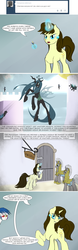 Size: 799x2569 | Tagged: safe, artist:sevireth, queen chrysalis, oc, oc:bright spark, oc:roboshi, changeling, g4, crufavers, the royal wedding, tumblr