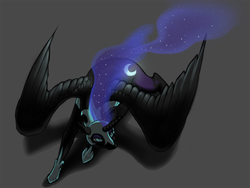 Size: 1000x750 | Tagged: safe, artist:moo, nightmare moon, g4, female, solo