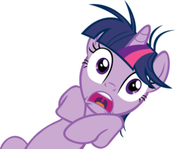 Size: 900x767 | Tagged: safe, artist:ryanthebrony, twilight sparkle, g4, lesson zero, female, gasp, simple background, solo, transparent background, twilight snapple, vector