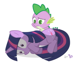 Size: 618x520 | Tagged: safe, artist:dm29, spike, twilight sparkle, g4, duo, simple background, transparent background, traumatized, vector