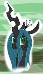 Size: 500x870 | Tagged: safe, artist:martian, queen chrysalis, changeling, changeling queen, g4, crown, female, jewelry, regalia, solo