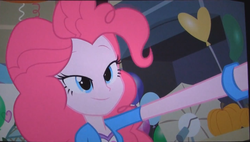 Size: 1443x819 | Tagged: safe, screencap, pinkie pie, equestria girls, g4, my little pony equestria girls, female, lidded eyes, solo