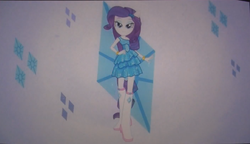 Size: 1413x815 | Tagged: safe, screencap, rarity, equestria girls, g4, my little pony equestria girls, clothes, dress, female, ponied up, solo