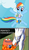 Size: 414x709 | Tagged: safe, rainbow dash, parasprite, g4, artist unknown (spongebob episode), censorship, monty p. moneybags, parasprite bikini, spongebob squarepants