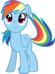 Size: 4358x5812 | Tagged: dead source, safe, artist:waranto, rainbow dash, pony, g4, absurd resolution, female, simple background, solo, transparent background, vector